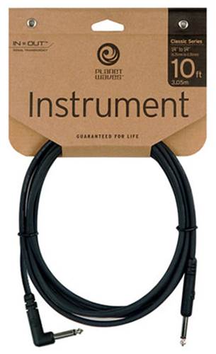 Planet Waves Classic Series Guitar Cable 10Ft Angled