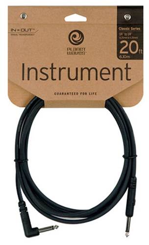 Planet Waves Classic Series Guitar Cable 20Ft Angled