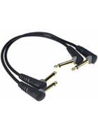 Klotz 2 Patch Cables Angle Jacks 0.3m Black