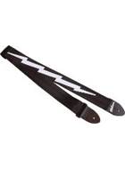 Gibson Lightning Bolt 2" Safety Strap Jet Black