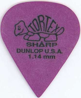 Dunlop 412P1.14 Tortex Sharp 12/Play Pack Picks