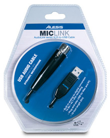 Alesis Miclink AudioLink Series XLR-to-USB Cable