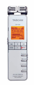 Tascam DR-08 Linear PCM Recorder White