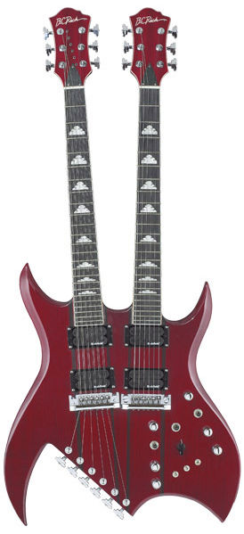 BC Rich Bich Double Neck Trans Red