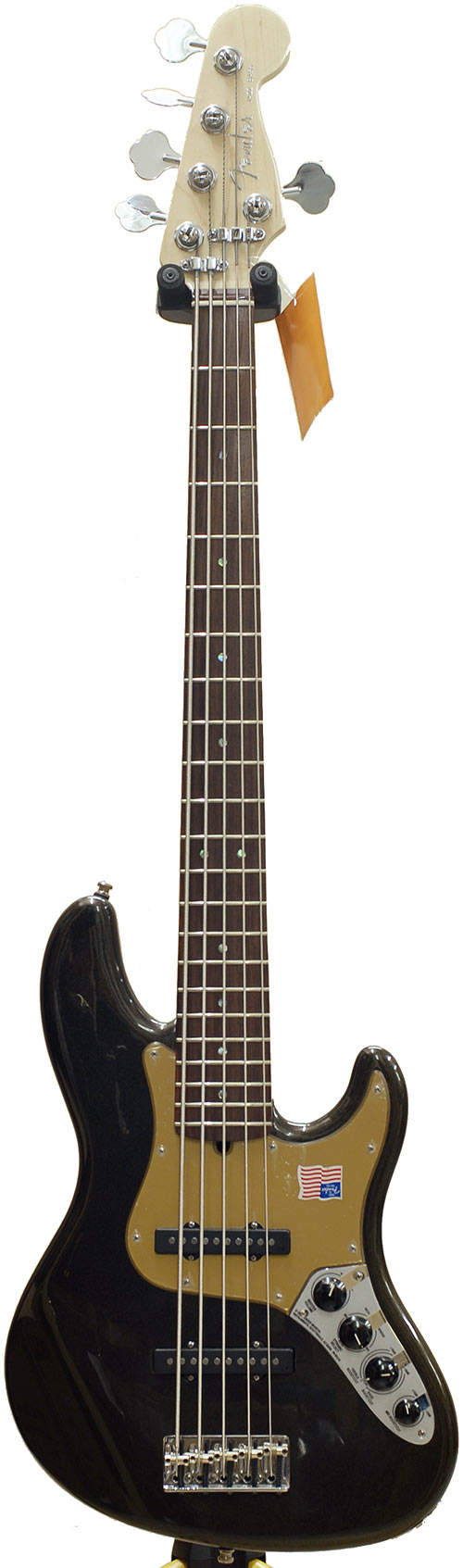 Fender American Deluxe Jazz Bass V RW Montego Black (ex-demo