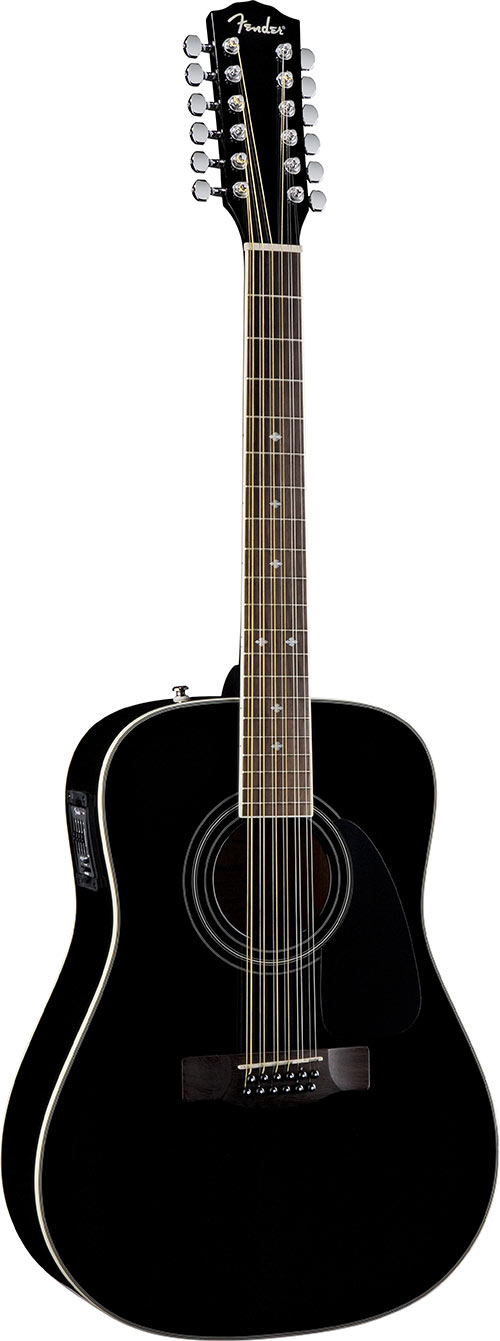 Fender CD-160SE 12 String Black with Fishman