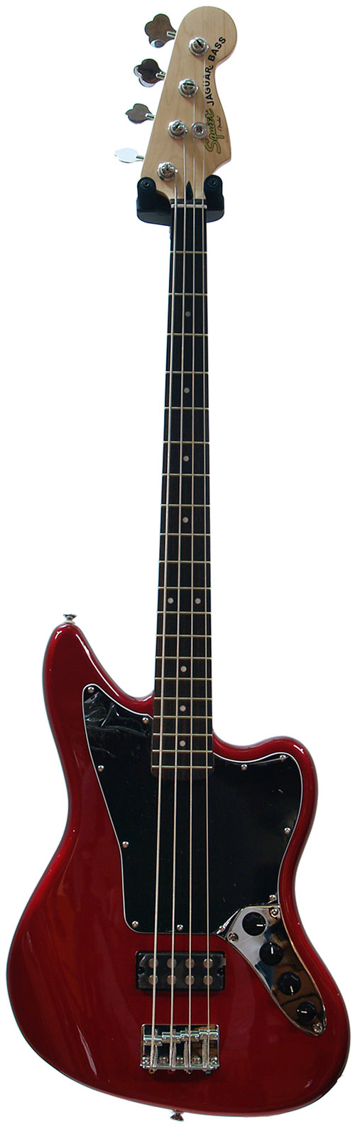 Squier jaguar bass deals red