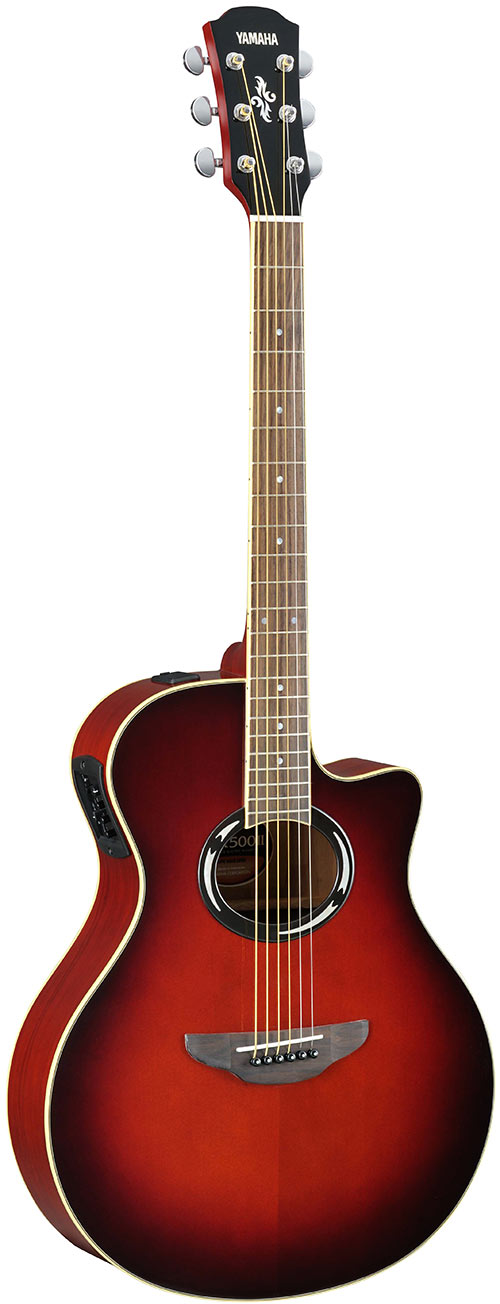 Yamaha APX500II Dark Red Burst
