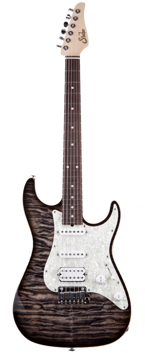 ギター Suhr Pro Series S3 Charcoal Burst Suhr Pro Series S3 Quilt Top Trans Charcoal Burst | guitarguitar