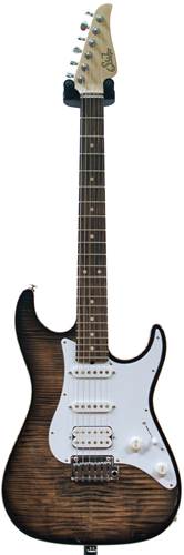 Suhr Pro Series S3 Flame Top Charcoal Burst