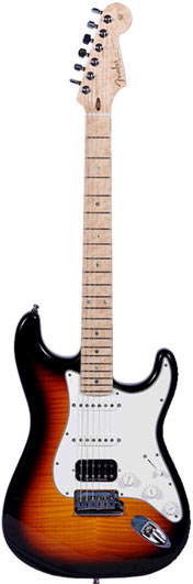 Fender Custom Shop 2011 Custom Deluxe Stratocaster HSS Flame Maple Top Faded 3-Color Sunburst MN