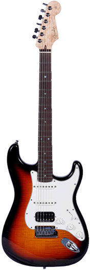 Fender Custom Shop 2011 Custom Deluxe Stratocaster with Flame Maple Top Faded 3-Color Sunburst RW