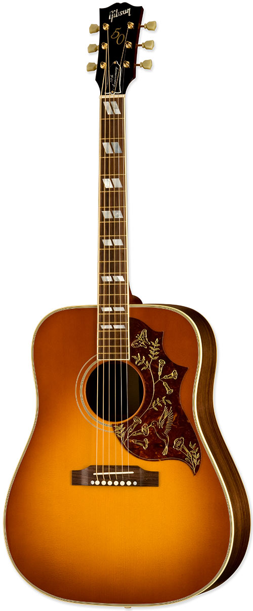 Gibson Custom Shop 50th Anniversary 1960 Hummingbird Custom Rosewood Heritage Dark Cherry Sunburst