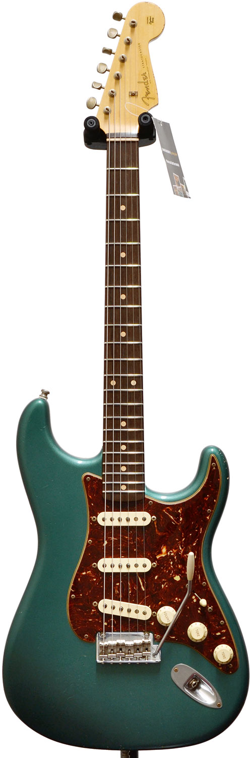 Fender Custom Shop Relic 60s Midboost Strat Sherwood Green Tortoise Shell Pick Guard