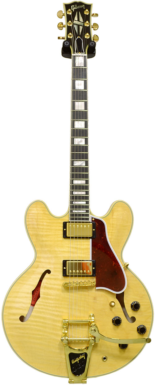 Gibson Custom Shop Limited Edition ES-335 Antique Natural Curly Maple with Bigsby HB038M