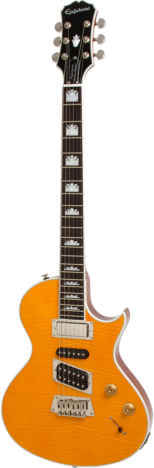Epiphone Ltd. Ed. Nighthawk Custom Reissue Trans Amber