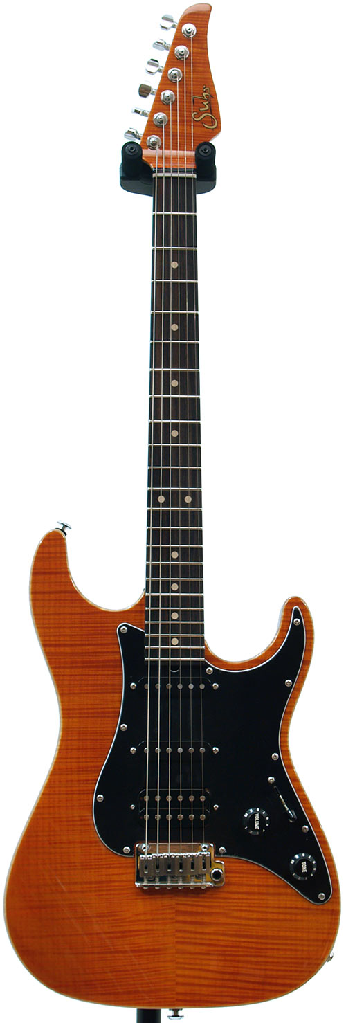 Suhr Guitar Guitar Select S3 GG Orange Matching Headstock SS Frets 4 of 5