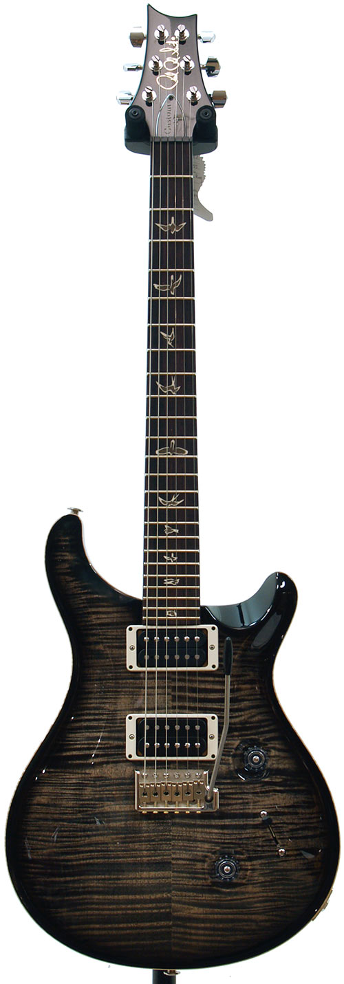 PRS Custom 24 Charcoal Burst 10 Top Pattern Regular Neck V12 Finish #172697