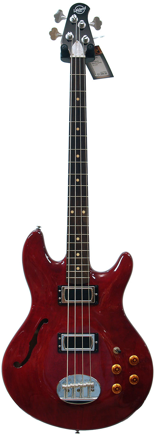 Lakland SHB Skyline Hollowbody Bass Burgundy