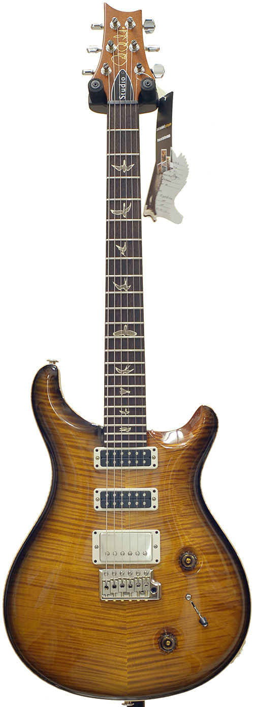 PRS 2011 Studio Amber Black 10 Top V12 Finish Standard Pattern Neck #172415