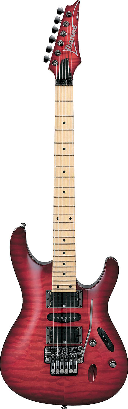 Ibanez S570MQM-TRB Trans Red Burst
