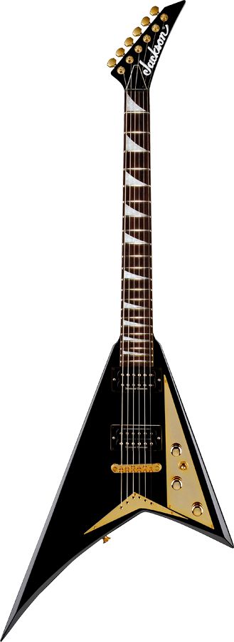 Jackson RR5 Rhoads Black With Gold Pinstripes