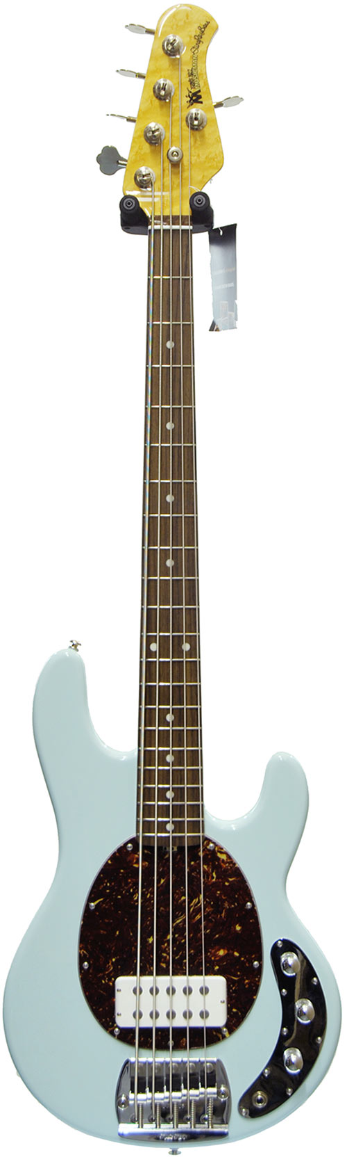 Music Man Stingray Classic 5 Birdseye RN Powder Blue - Shell PG