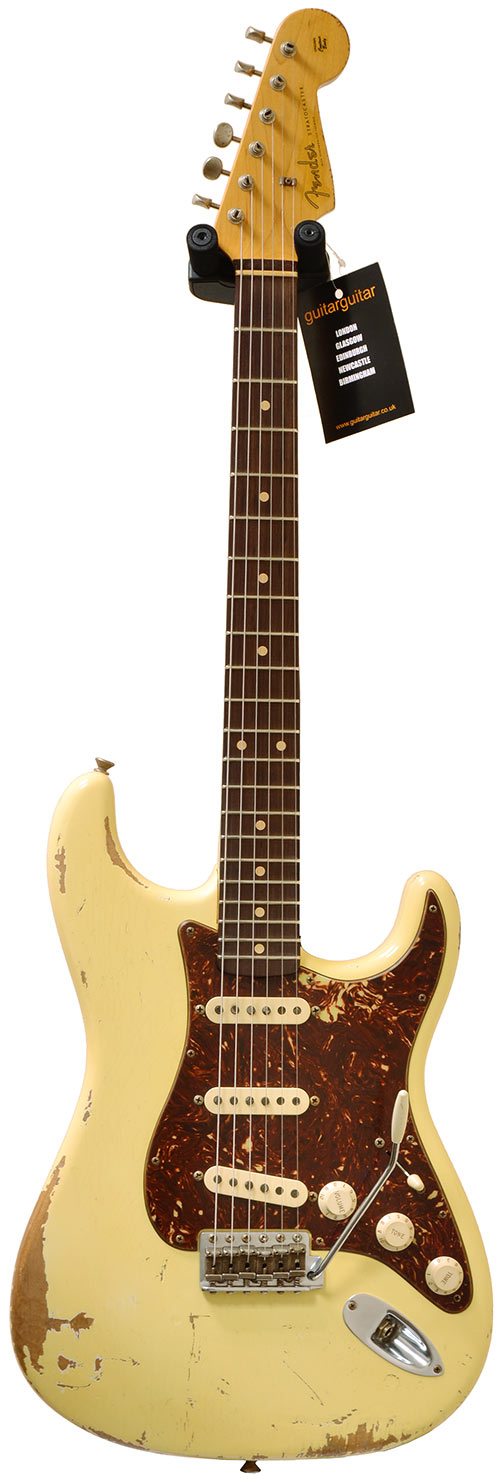 Fender Custom Shop 60s Heavy Relic Strat Bare Knuckle Pick Ups Vintage White #R54980