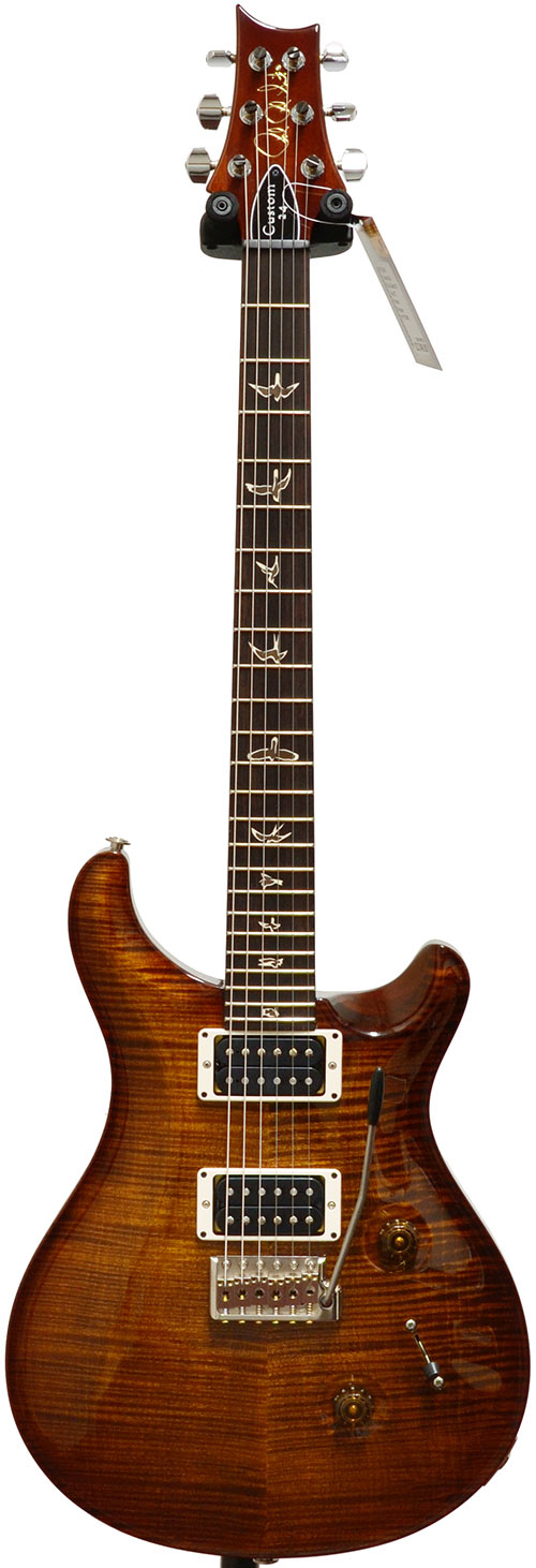 PRS Custom 24 Black Gold 10 Top V12 Pattern Regular #11172092