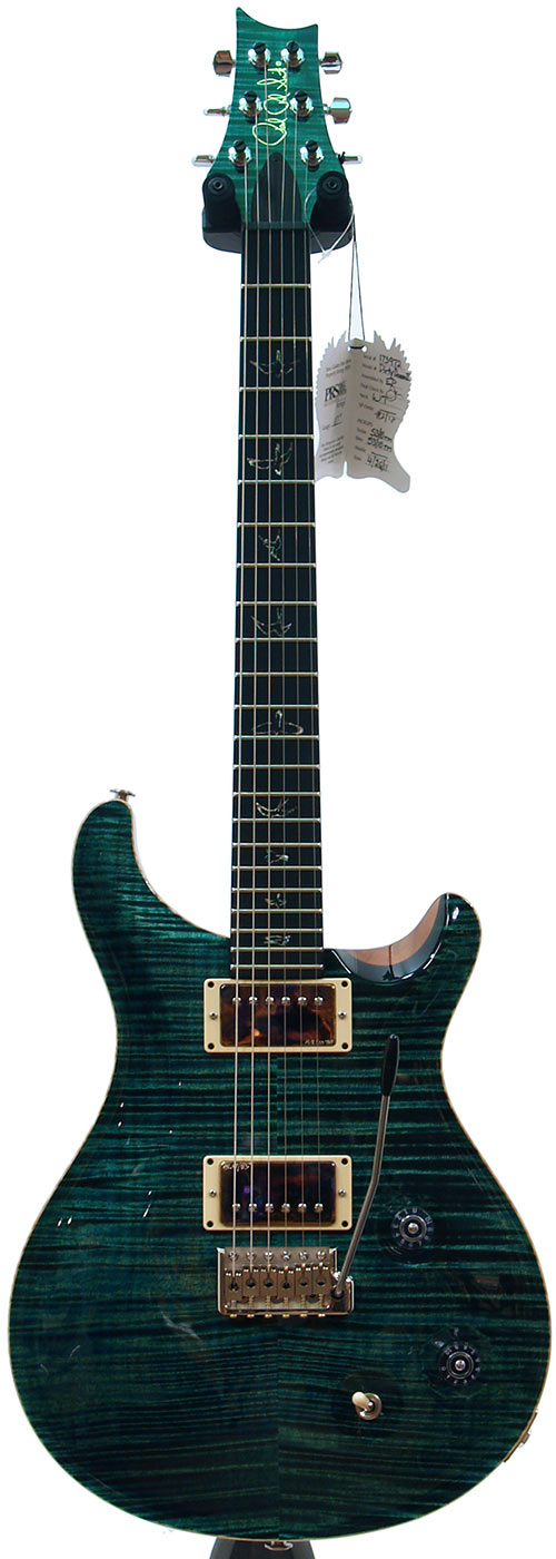 PRS Wood Library Custom 22 Dirty Dozen Blue Green Wide Thin 53/10 #2 of 12 #173972