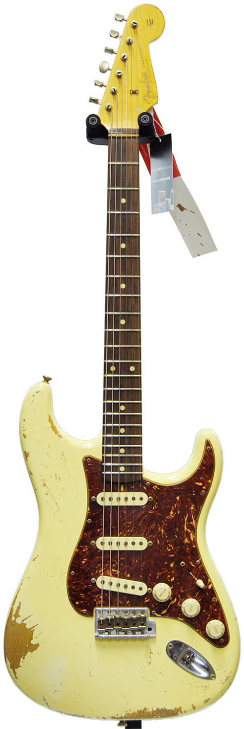 Fender Custom Shop 1960 Strat Heavy Relic Vintage White Bareknuckle Pickups # R54559