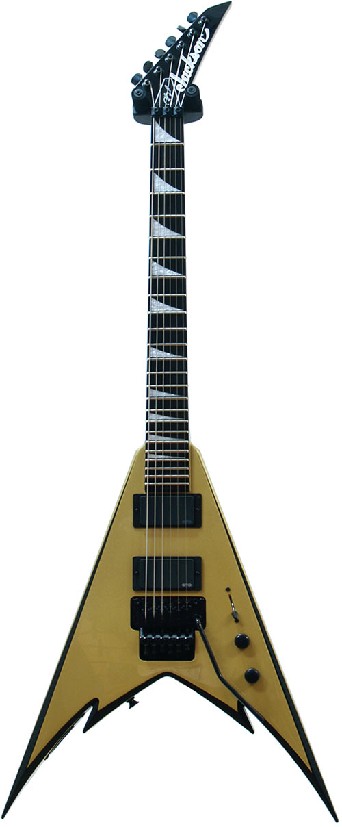 Jackson Demmelition King V Gold with Black Bevels