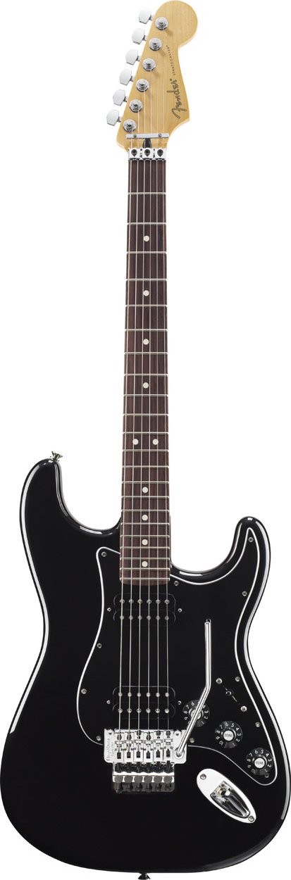 Fender Blacktop Strat Black Floyd Rose RW