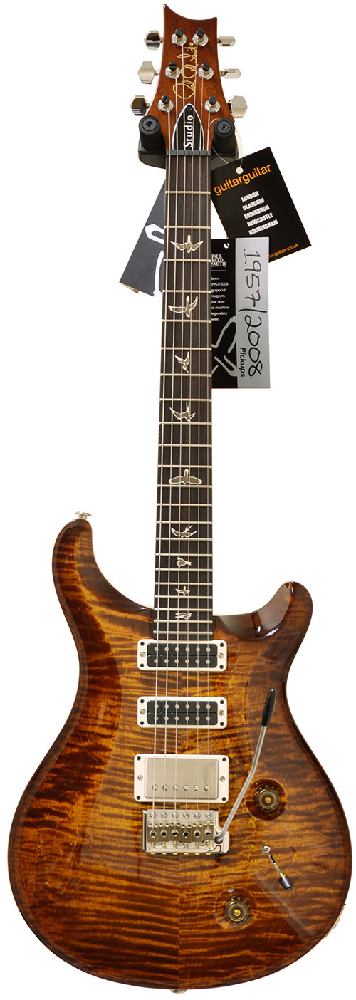 PRS 2011 Studio Black Gold 10 Top Pattern Neck V12 Finish #174206