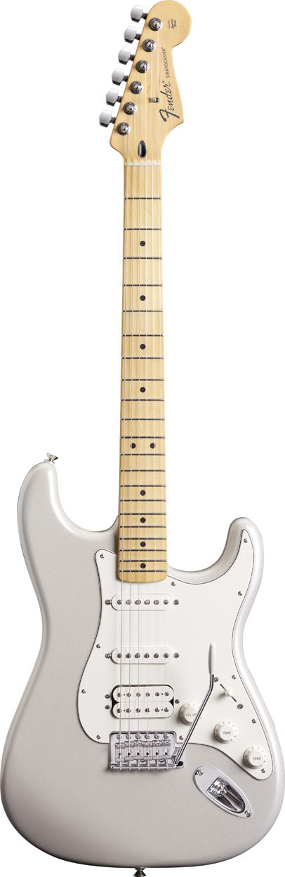 Fender Standard Strat HSS MN White Chrome Pearl