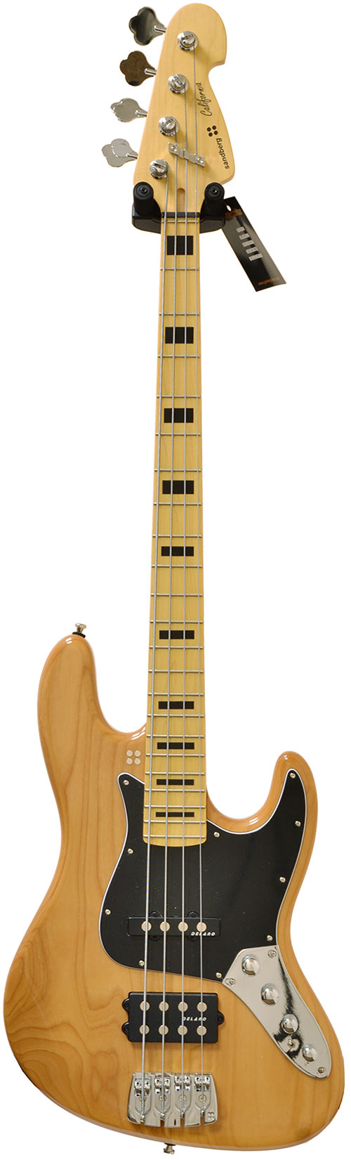 Sandberg California 4 String JM Natural With Block Inlays High Gloss