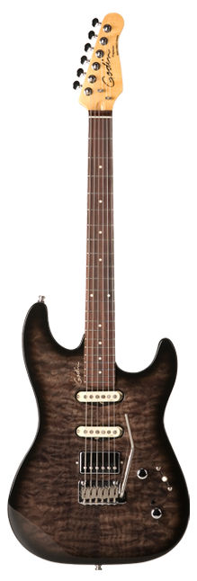Godin Progression Boutique Trans Black Quilted HG RN