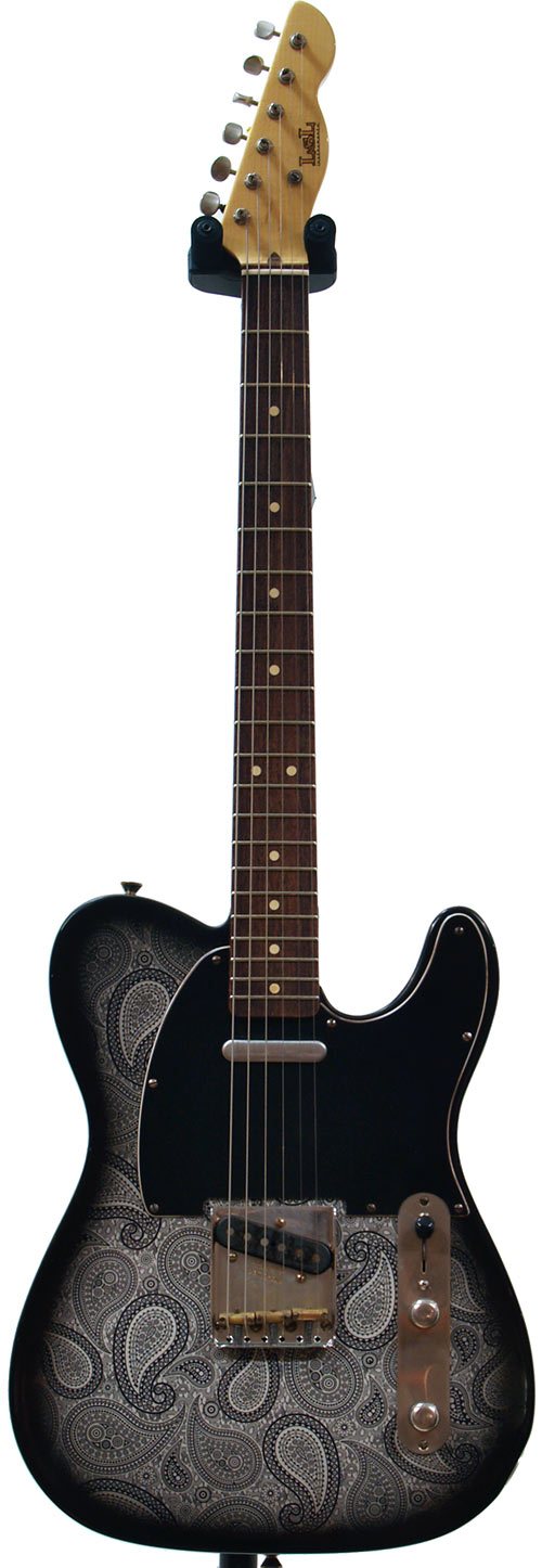 LSL Instruments T Bone Black Paisley/Vintage Cream Alder RW 'Scottie'