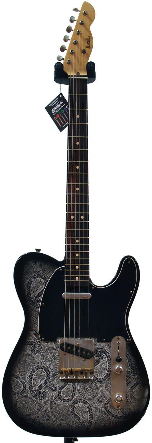 LSL Instruments T Bone Black Paisley/Vintage Cream Alder RW 'Marlena'