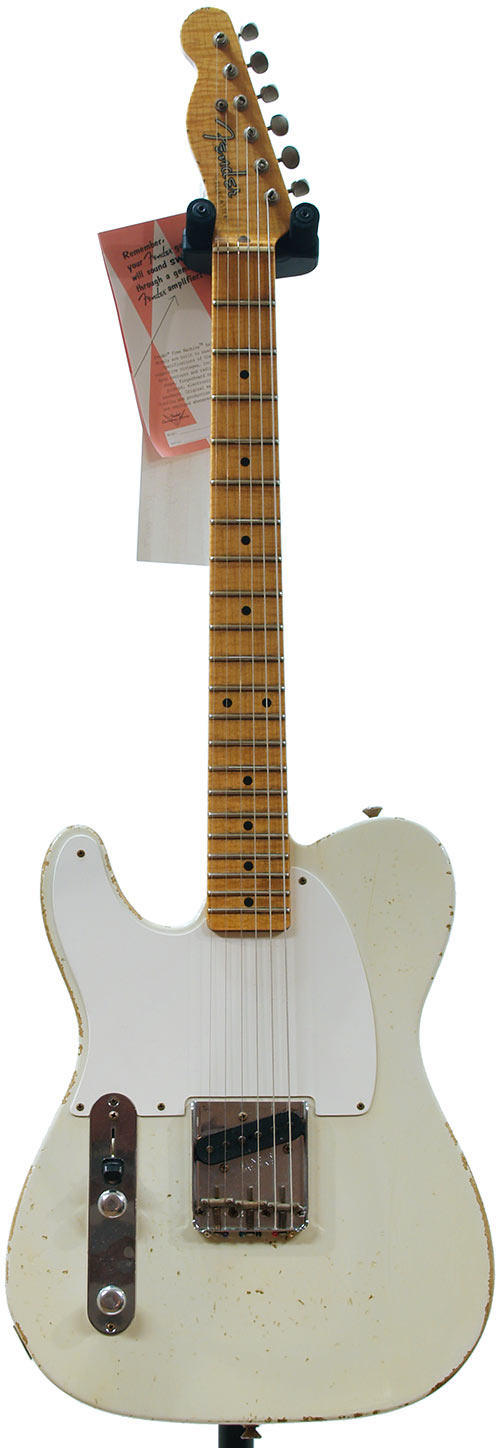 Fender Custom Shop 59 Tele Relic White Blonde AA Flame Maple 9.5