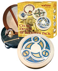 Waltons 18 Inch Trinity Bodhran Package