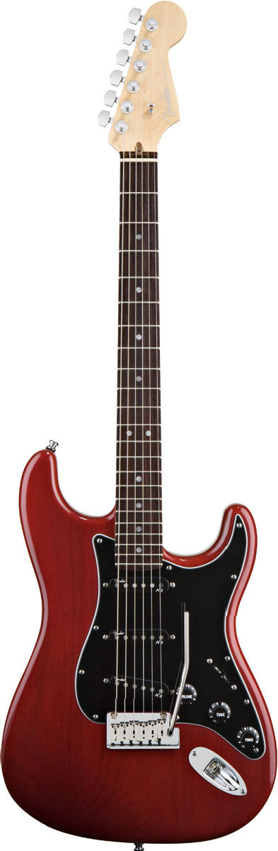 Fender American Deluxe Strat Ash RW Wine Transparent (Discontinued Model)
