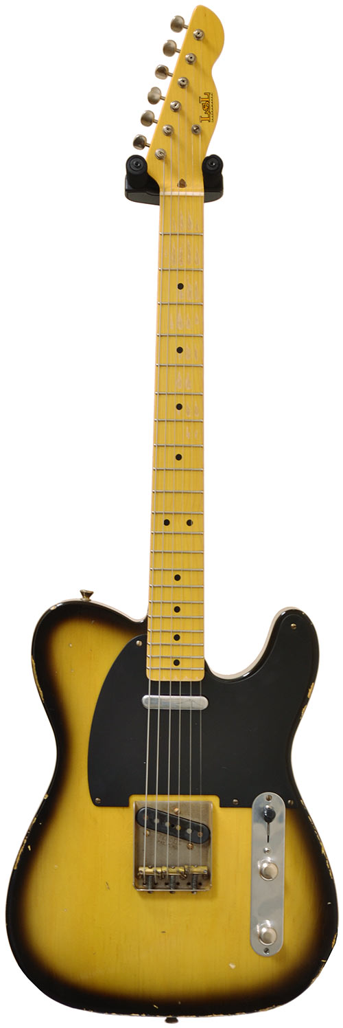 LSL Instruments TB SP SB T Bone Sugar Pine Sunburst Black Guard Fat Neck 'Lilit'