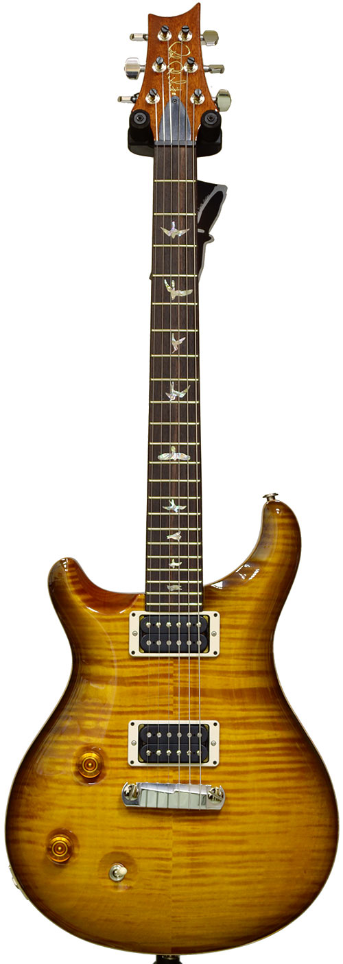 PRS Custom 22 'Lefty' LTD 10 Top Amber Black V12 Finish Wide Fat #177616