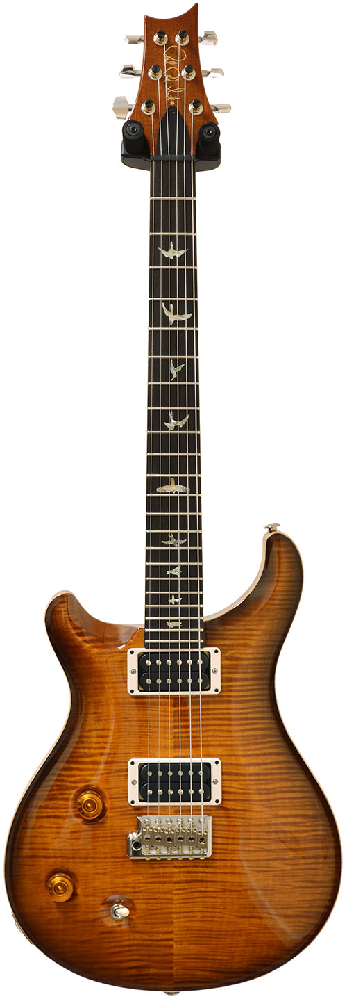 PRS Custom 22 'Lefty' LTD 10 Top Amber Black V12 Finish Wide Fat #178754