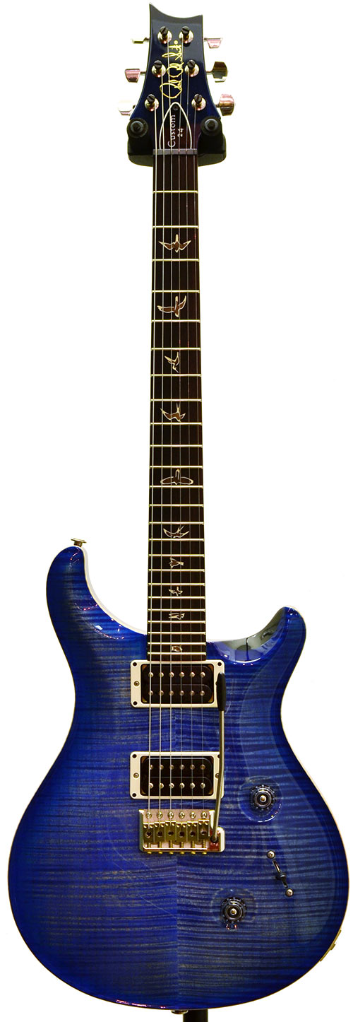PRS Custom 24 10 Top Faded Blue Burst V12 Finish Pattern Thin Neck #178569