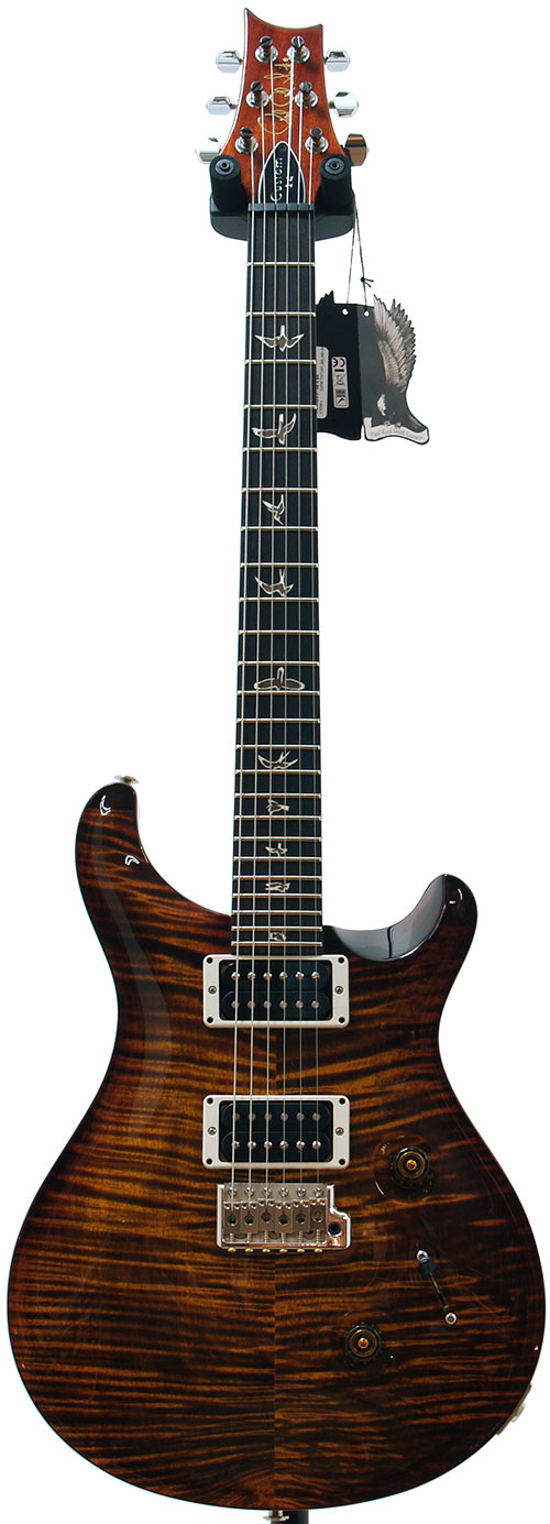 PRS 2011 Custom 24 Black Gold 10 Top Pattern Thin Neck #172861