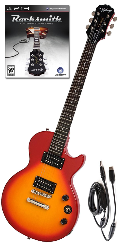 Ubisoft Rocksmith (PS3) + Epiphone Les Paul Special II Cherry Sunburst