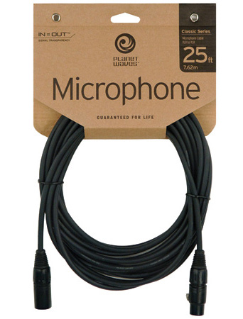 Planet Waves Classic Series Mic Cable XLR-XLR 25Ft