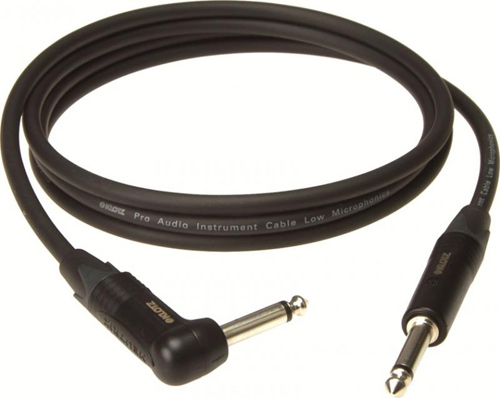 Klotz Instrument Cable - Angle Cable 3m Black - IKN03PR1